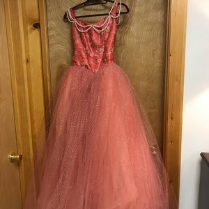 Custom Design Coral Dress, only worn once